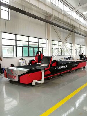 Cnc thép không gỉ Dst-4 tấm kim loại sợi bàn đơn máy cắt laser 6015