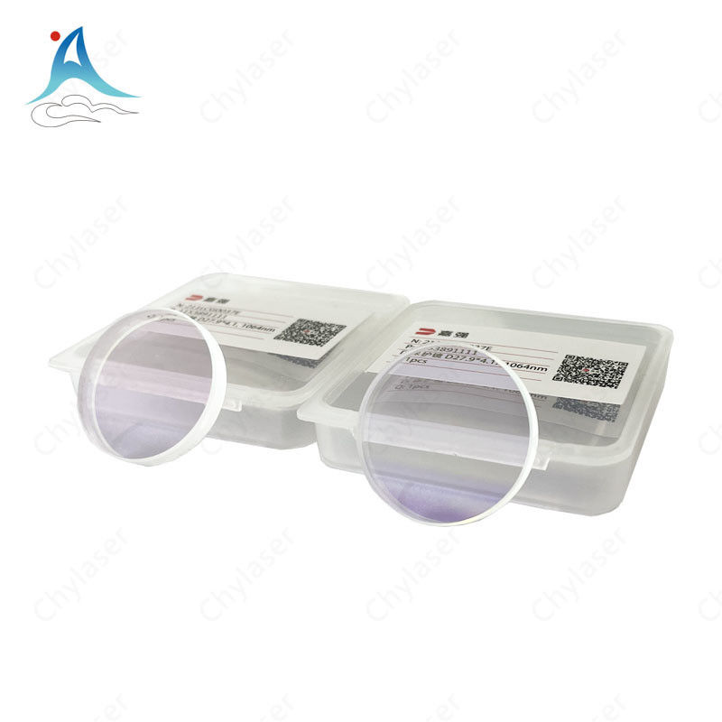 27.9 * 4.1 Quartz lớp phủ cửa sổ cho máy cắt laser phụ tùng thay thế Loại mô-đun laser